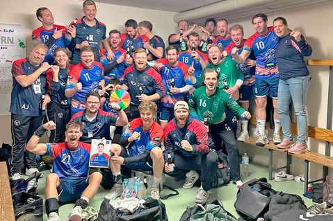 Die HSG feierte ihren Sieg frenetisch.