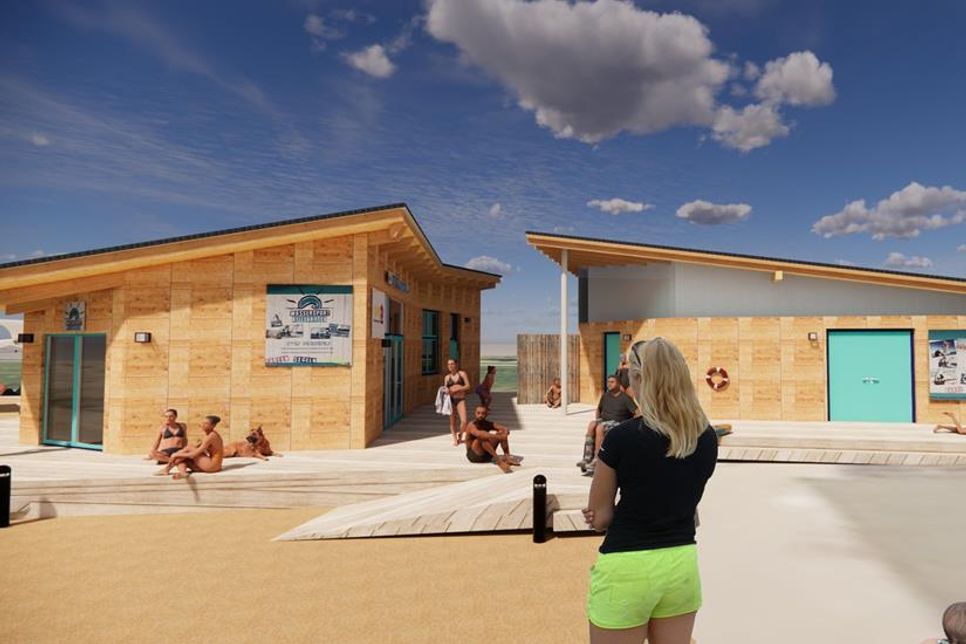 Die Entwürfe zeigen, wie das neue Wassersportzentrum aussehen wird.