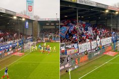 Obwohl sogar Keeper Krumrey mit vorne war, hatte die KSV-Fanszene keinen Grund zum Jubeln.