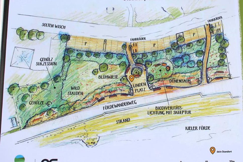 Übersichtsplan vom Küstengarten