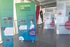 Ein Teil der Ausstellung in der Cesar-Klein-Schule in Ratekau.