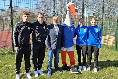 v. l.: Hamza Muqaj, Carl Johansson, Heico. M. Engehardt, „Stolle“, Stine Merschmann und Luisa Erbar.