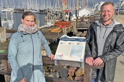 Marie-Catherine Riekhof und Kai de Graaf freuen sich über die gelungene Zusammenarbeit von vielen Beteiligten.