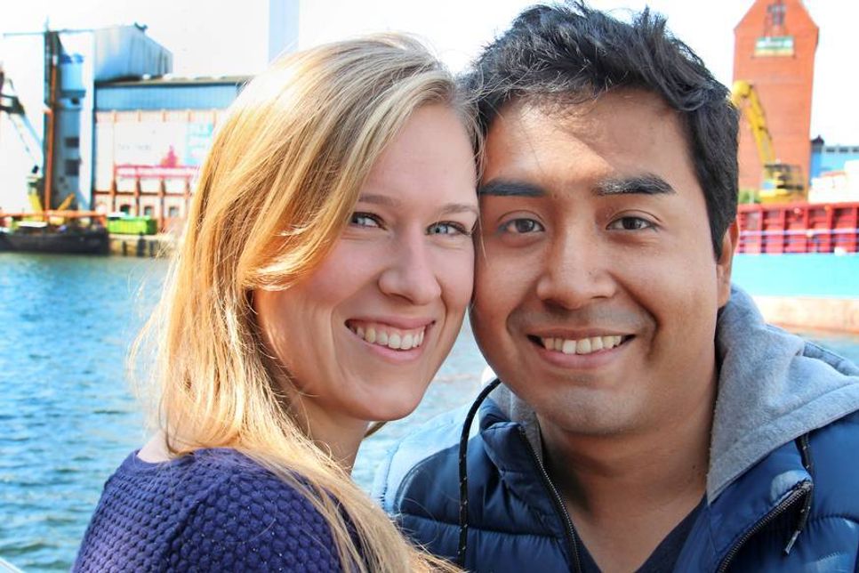 Verliebt und bald verheiratet: Die Neustädterin Lara Cygan und der Peruaner Alexander Paul Meza Gonzales.