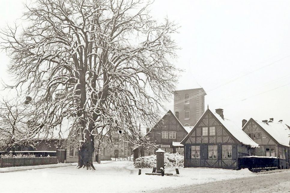 Der Winter in Preetz konnte weiß sein, wie auf dem Bild. 1949 aber hoffte man vergebens auf Schnee.