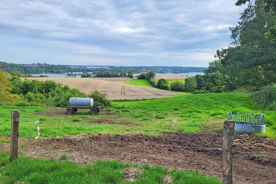 Der Aussichtspunkt mit Blick über die Seenlandschaft.