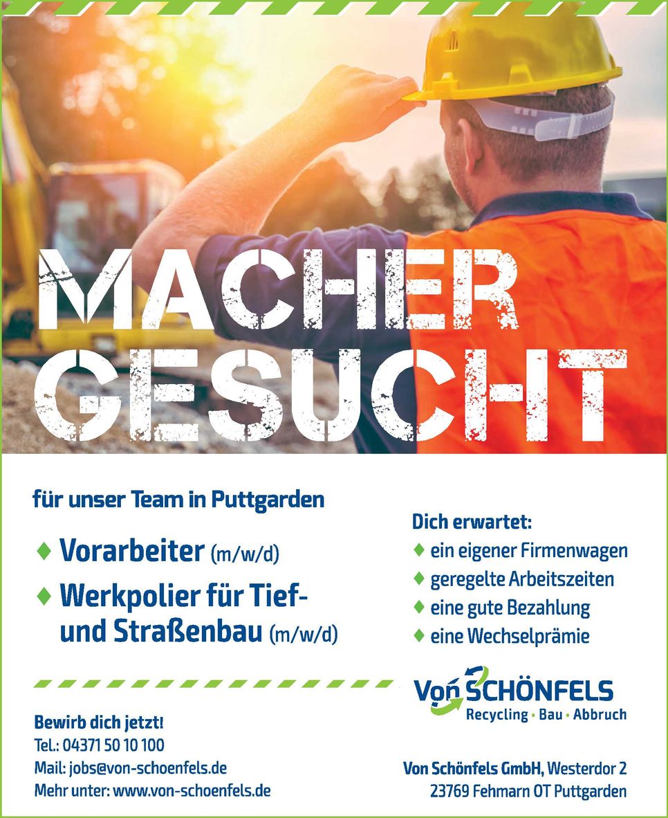 Stellenanzeige Macher gesucht