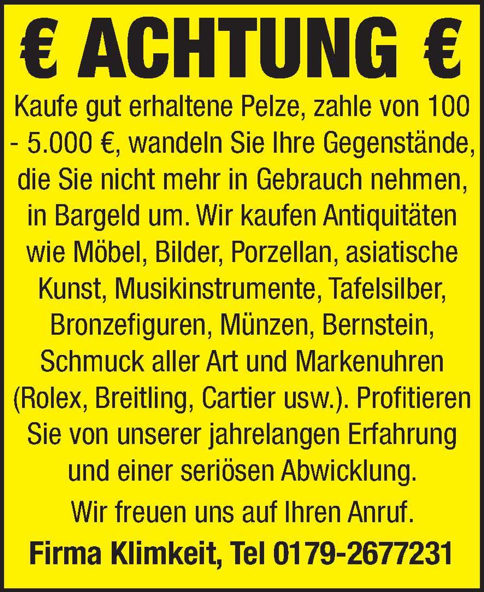 € Achtung €