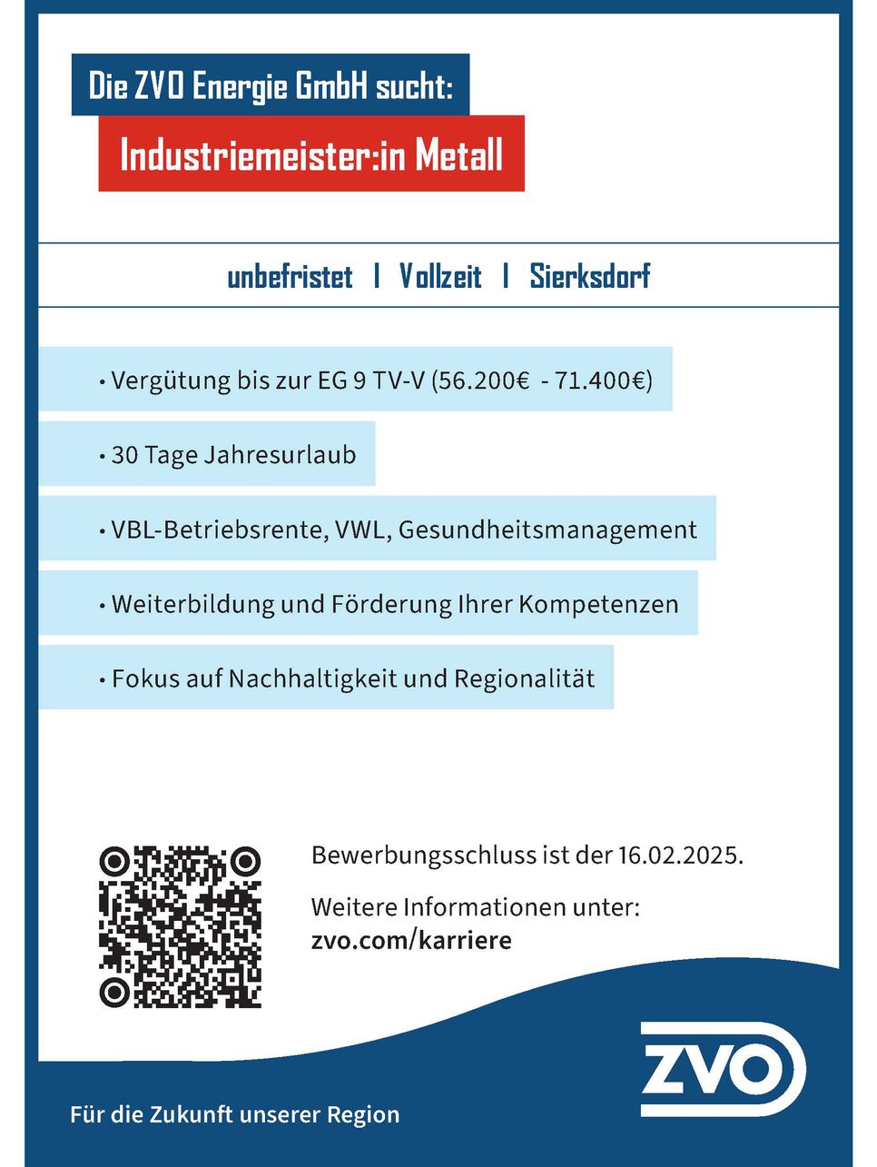 Stellenanzeige Industriemeister