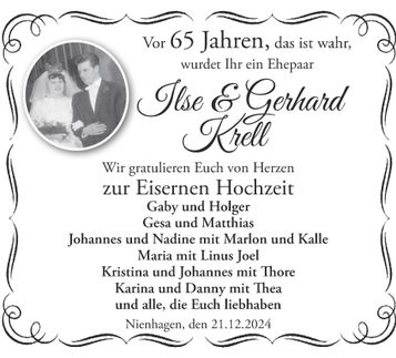 Eiserne Hochzeit Krell