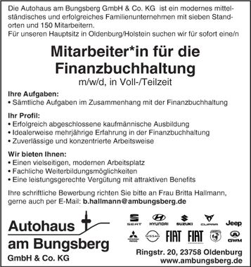 Mitarbeiter Finanzbuchhaltung