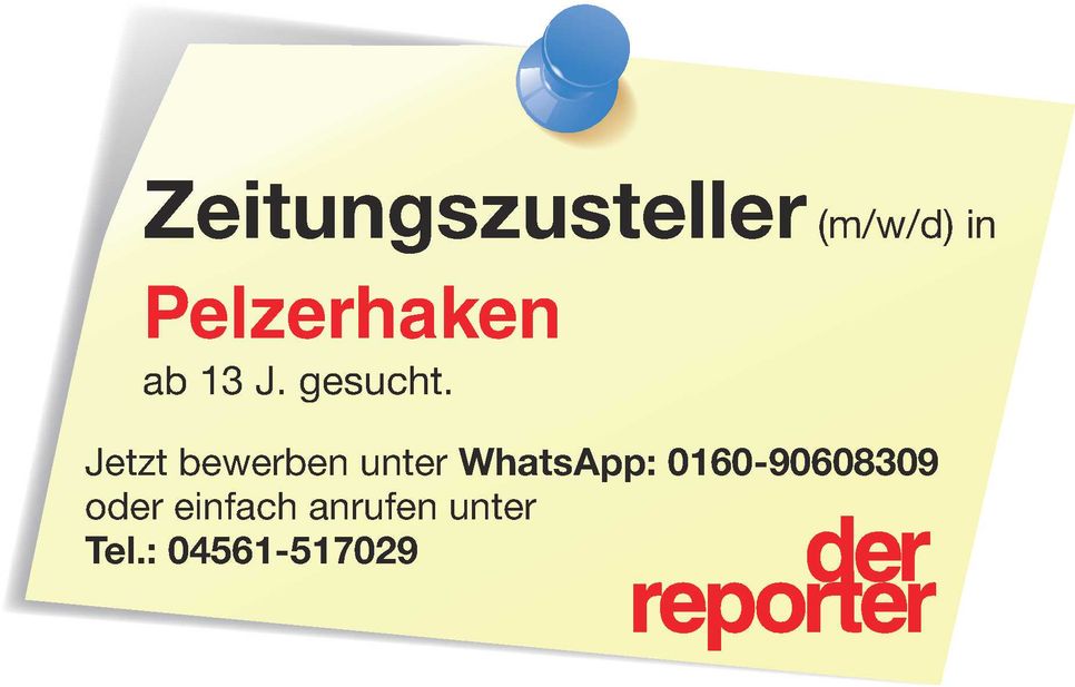 Zustellersuche Notizzettel mit Ort