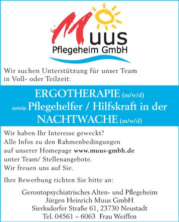 Pflegefachkraft u. Pflegehilfskraft